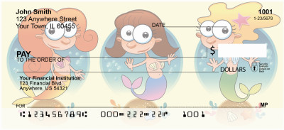 Mermaid Trio Personal Checks | GCB-55