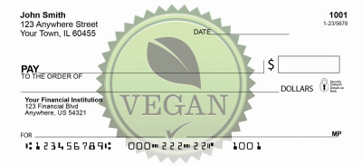 Vegan Vegetarian Personal Checks | GCB-84