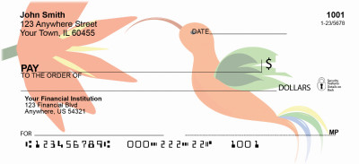 Hummingbird Style Personal Checks | GCC-06