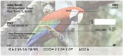Scarlet Macaw Personal Checks | GCS-19