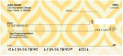 Textile Patterns Personal Checks | GEO-003