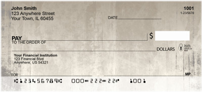 Coffee Grunge Personal Checks | GEO-55