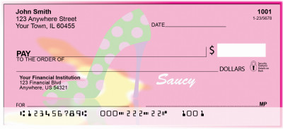Hot Pink And Saucy Personal Checks | GIR-10