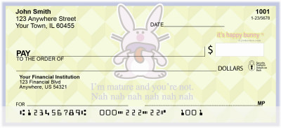 It's Happy Bunny Insults Personal Checks | IHB-04