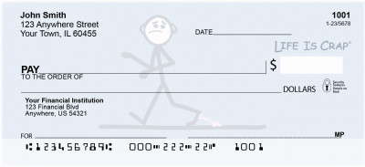 Daily Problems Life Is Crap Personal Checks | LIC-18