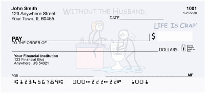 My Husband's Life Is Crap Personal Checks | LIC-19