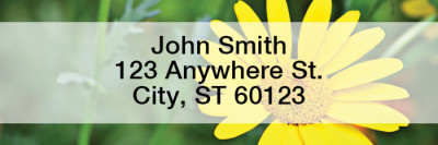 Flowers Rectangle Address Labels | LROPC-09