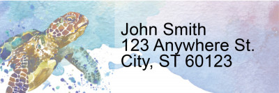Elegant Sea Turtles Address Labels | LRRANI-017