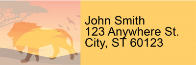 Safari Sunrise Address Labels | LRRANI-019