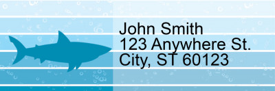Silhouette Sharks Address Labels | LRRANI-025