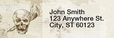 Pirates Rectangle Address Labels | LRROPC-12