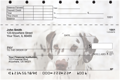 Dalmatians Top Stub Checks | TSDOG-74