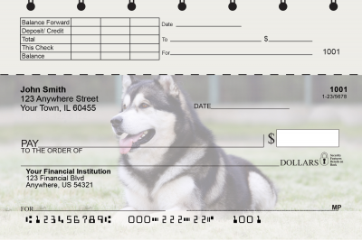Alaskan Malamute Top Stub Checks | TSDOG-91