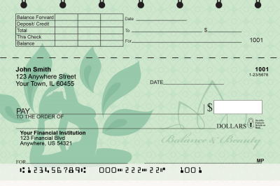 Namaste Top Stub Checks | TSFLO-002