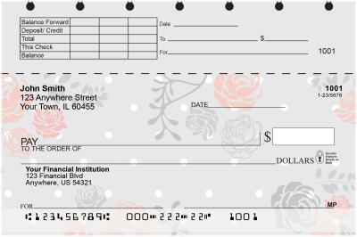 Floral Patterns Top Stub Checks | TSFLO-007