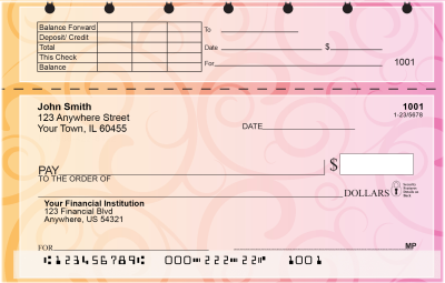 Swirls Top Stub Checks | TSOPC-10