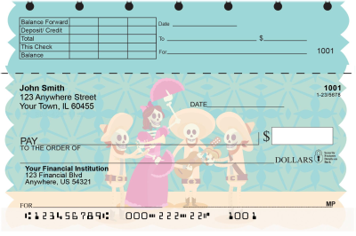 Dia de los Muertos Top Stub Checks | TSTVL-23