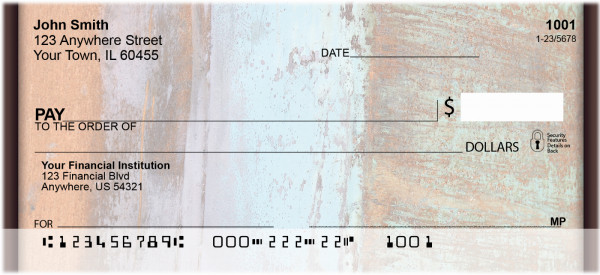 Rusty Metals Personal Checks | ABS-08