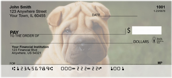 Shar Pei Personal Checks | DOG-48
