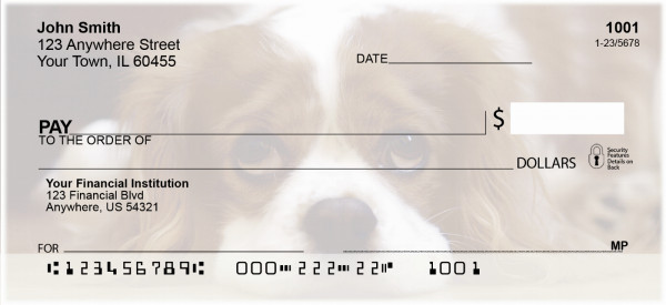 Cavalier King Charles Dogs Personal Checks | EVC-38