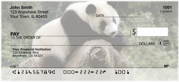 Panda Bears Personal Checks | EVC-78