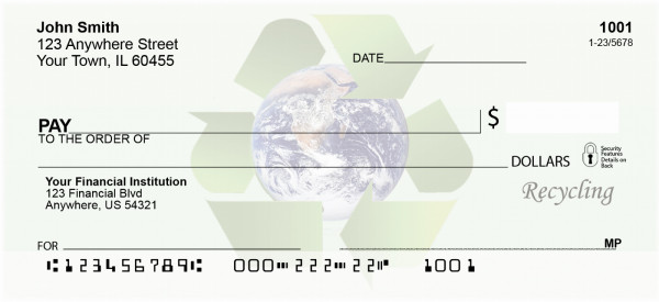 Recycle Now Personal Checks | EVC-83