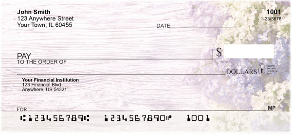 Signs of Spring Personal Checks | FLO-009