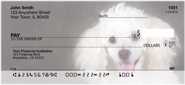 Poodle Personal Checks | GCA-31