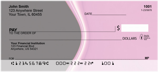 Hot Pink Personal Checks | GCA-64