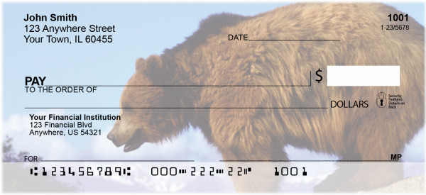 Grizzly Bears Personal Checks | GCB-21
