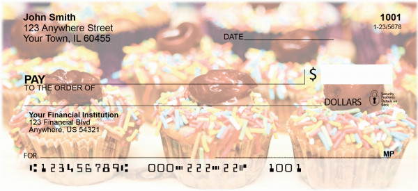 Cupcakes Personal Checks | GCB-86