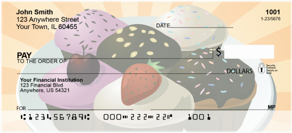 Cupcake Assortment Personal Checks | GCB-87
