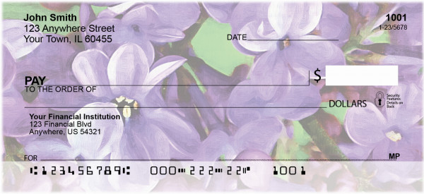 Lilac Pocahontas 2 in Oil Personal Checks | GCL-12