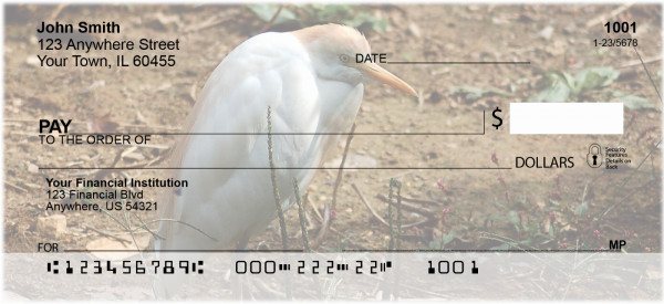 Cattle Egrets Personal Checks | GCS-16