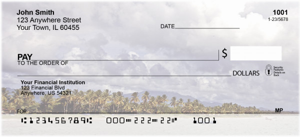 Puerto Rico Coastal Scene Personal Checks | GCW-01