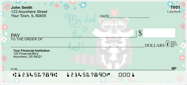 Dad is the Best Personal Checks | LOV-27