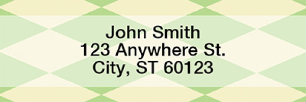 Argyle Rectangle Address Labels | LRGEO-03