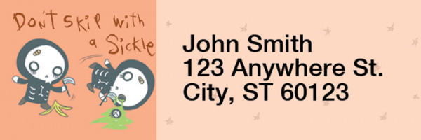 Dr. Krinkles' Creep Kids II Rectangle Address Labels | LRRDRK-02