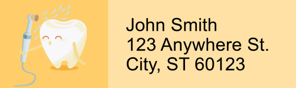 Fun at the Dentist Address Labels | LRRFUN-012