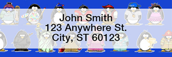 Jen Goode's Penguin Personalities Rectangle Address Labels | LRRJEN-06