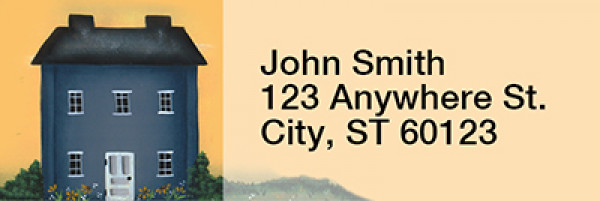 Sunnybrook Lane Narrow Address Labels by Lorrie Weber | LRRJHS-28