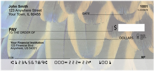 Feather Blues Personal Checks | NAT-25