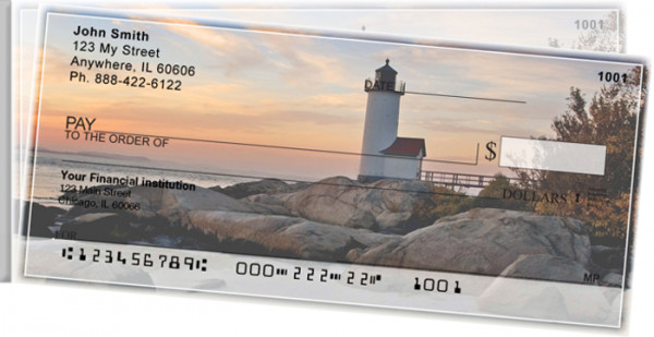 Lighthouses Scenic Views Side Tear Personal Checks | STSCE-81