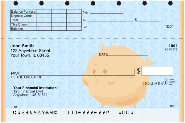 Aquatic Buddies Top Stub Checks | TSANI-024
