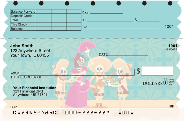 Dia de los Muertos Top Stub Checks | TSTVL-23